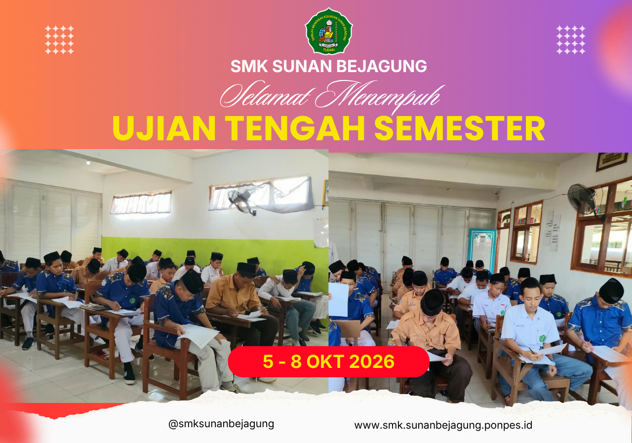 Pelaksanaan Sumatif Tengah Semester (STS) SMK Sunan Bejagung
